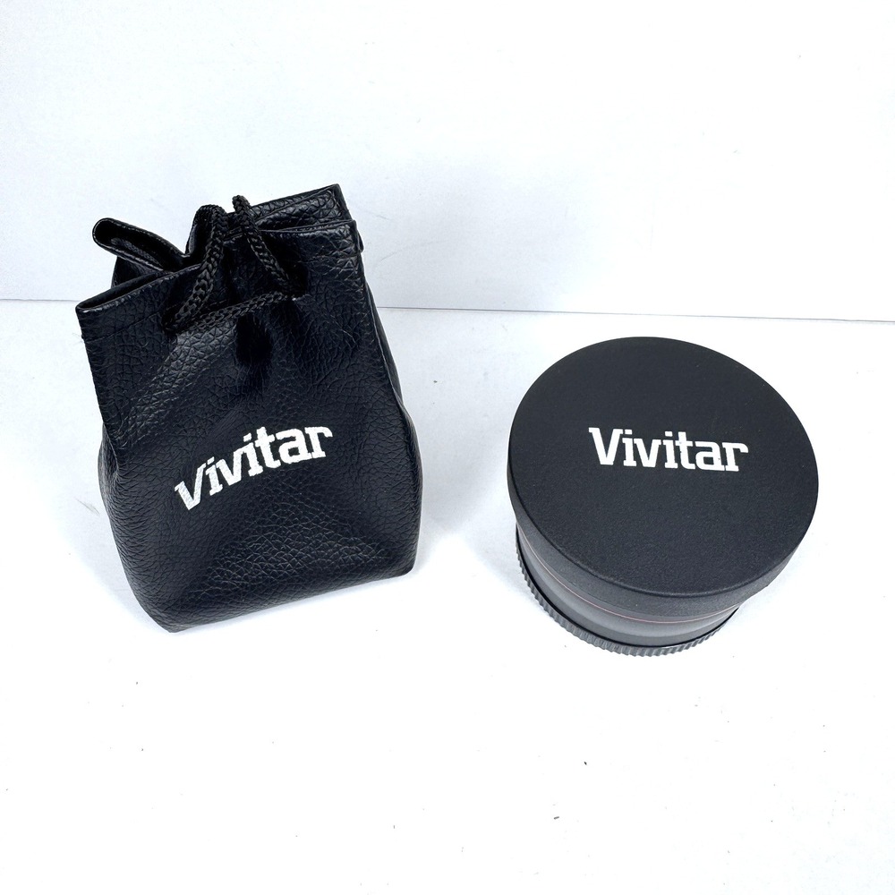 Vivitar 2.2x Telephoto Lens 58mm HD MC AF Camera Lens Attachment w Case